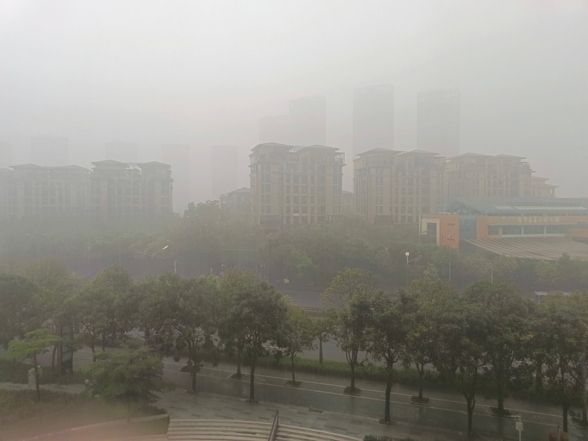 雨雾城市